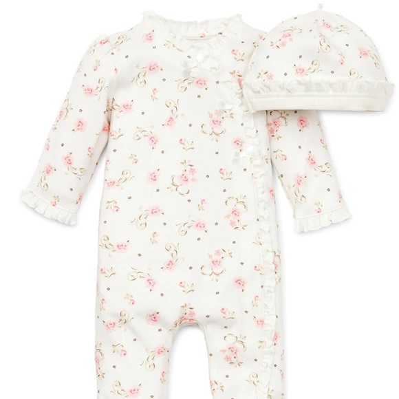 Little Me Floral Rose Onesie - Picture 3 of 6